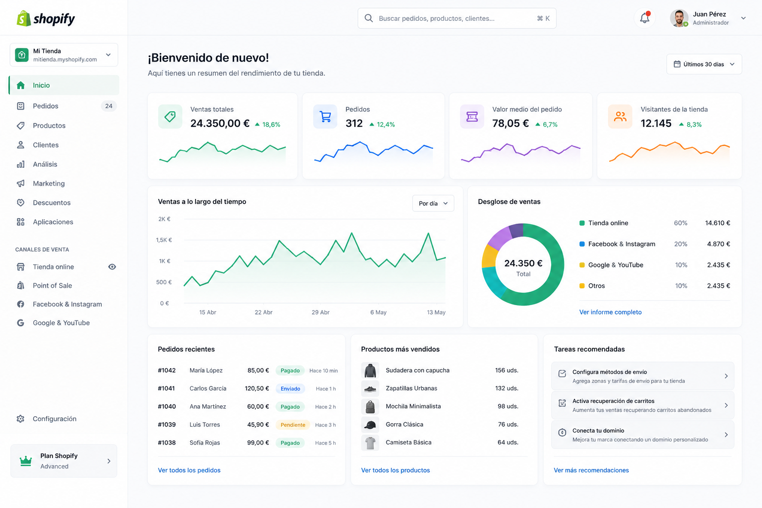 Portal multi tienda Shopify